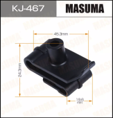 MASUMA клипса пластиковая крепежная KJ-467 арт. 90467-05138