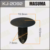 MASUMA клипса пластиковая крепежная KJ- 2092 арт. 91562-6H3-003ZF